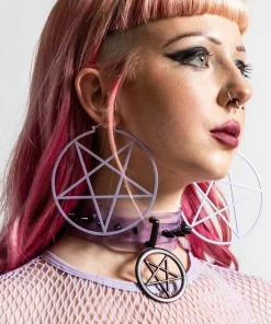 New Arrivals And Restocks Killstar Pentagram Hoop Earrings In Lilac 5 New Arrivals And Restocks Killstar Pentagram Hoop Earrings In Lilac