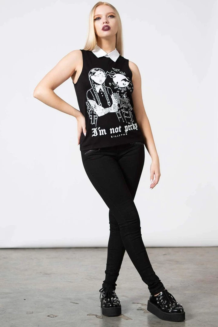 Clothing Killstar Perky Collared Vest 6 Clothing Killstar Perky Collared Vest