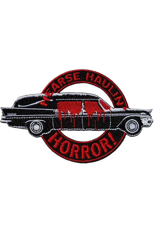 Kreepsville 666 Iron On Patch Of Hearse Haulin Horror 1 Kreepsville 666 Iron On Patch Of Hearse Haulin Horror