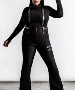 Killstar Prophet Of Doom Flared Suspender Trousers In Black 12 Killstar Prophet Of Doom Flared Suspender Trousers In Black
