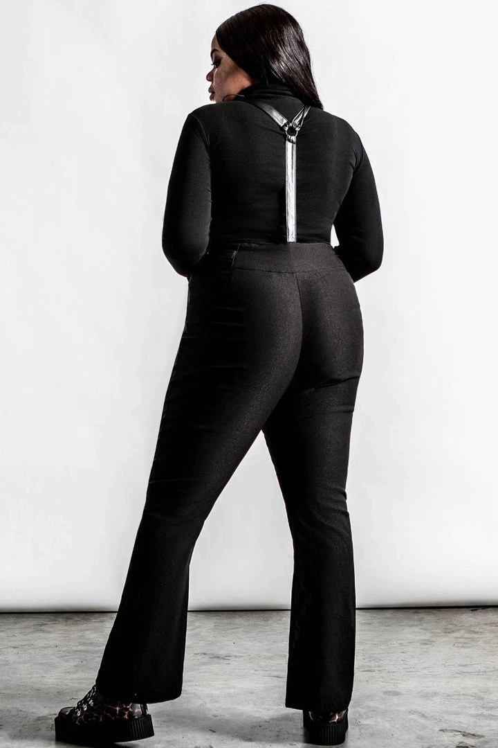 Killstar Prophet Of Doom Flared Suspender Trousers In Black 7 Killstar Prophet Of Doom Flared Suspender Trousers In Black