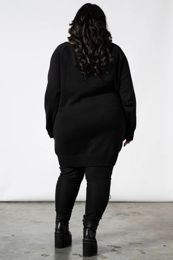 Killstar Purr Magic Knit Sweater Cat Print 6 Killstar Purr Magic Knit Sweater Cat Print