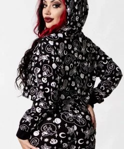 New Arrivals And Restocks Killstar Purr Off Cropped Hoodie In Black Cat Print! 13 New Arrivals And Restocks Killstar Purr Off Cropped Hoodie In Black Cat Print!