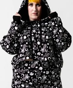 New Arrivals And Restocks Killstar Purr Off Cropped Hoodie In Black Cat Print! 15 New Arrivals And Restocks Killstar Purr Off Cropped Hoodie In Black Cat Print!