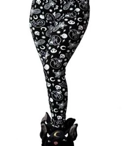 Killstar Purr Off Lounge Leggings Cat Print! New Arrivals And Restocks