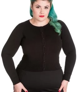 New Arrivals And Restocks Hell Bunny Paloma Cardigan In Black