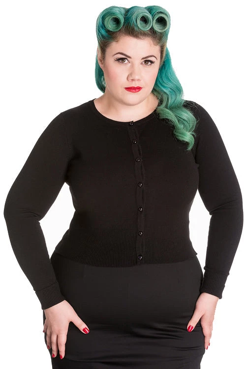 New Arrivals And Restocks Hell Bunny Paloma Cardigan In Black 1 New Arrivals And Restocks Hell Bunny Paloma Cardigan In Black