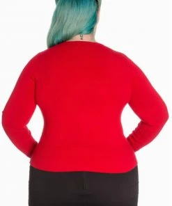 New Arrivals And Restocks Hell Bunny Paloma Cardigan In Red