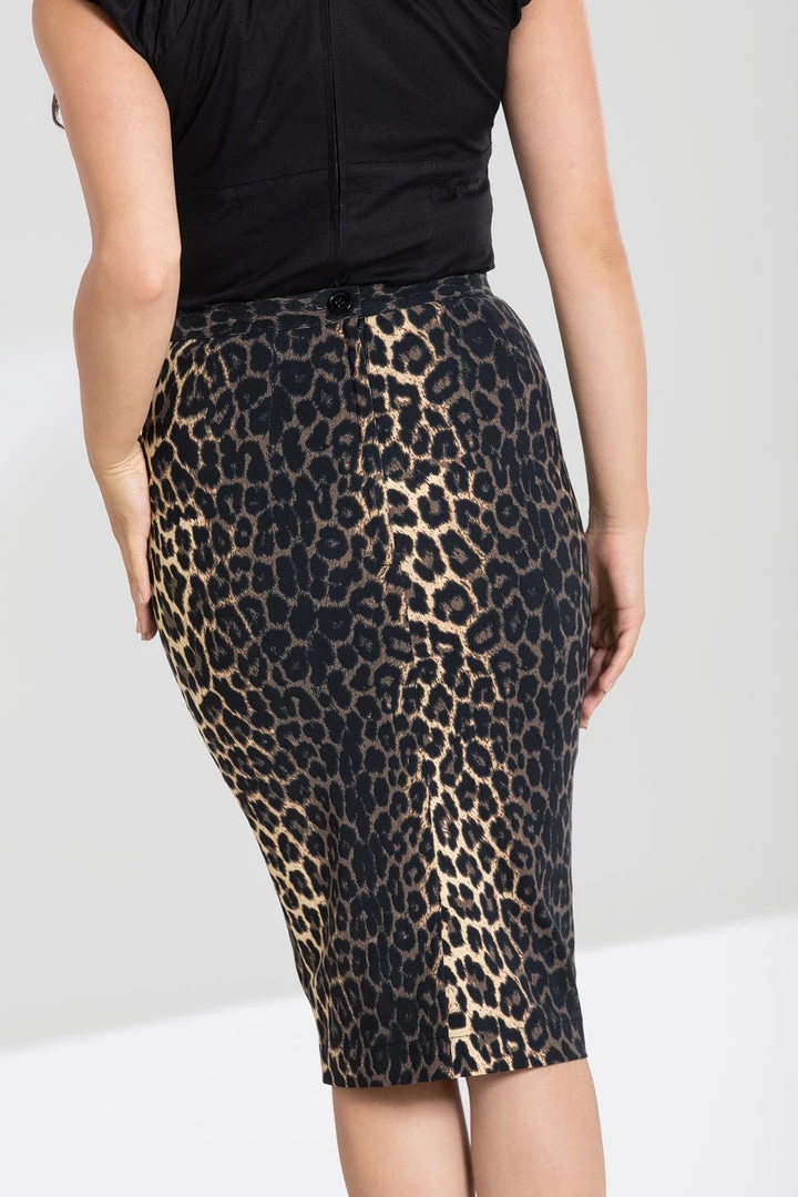 Hell Bunny Panthera Stretchy Pencil Skirt 4 Hell Bunny Panthera Stretchy Pencil Skirt