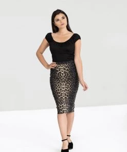 Hell Bunny Panthera Stretchy Pencil Skirt 12 Hell Bunny Panthera Stretchy Pencil Skirt