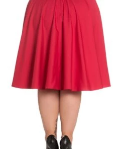 Clothing Hell Bunny Paula 50's Skirt In Red