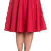Clothing Hell Bunny Paula 50's Skirt In Red