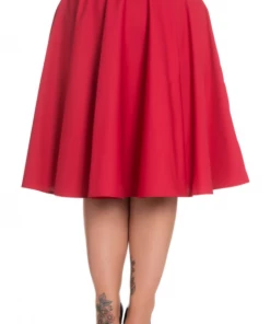 Clothing Hell Bunny Paula 50's Skirt In Red