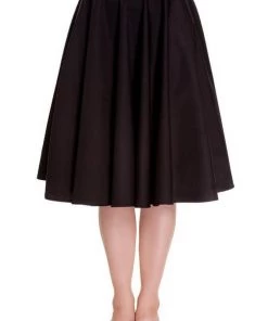 Hell Bunny Paula 50's Skirt In Black