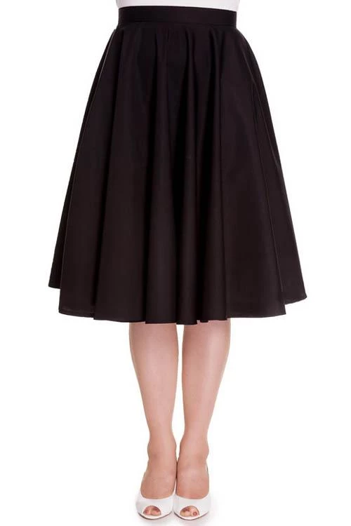 Hell Bunny Paula 50's Skirt In Black 1 Hell Bunny Paula 50's Skirt In Black