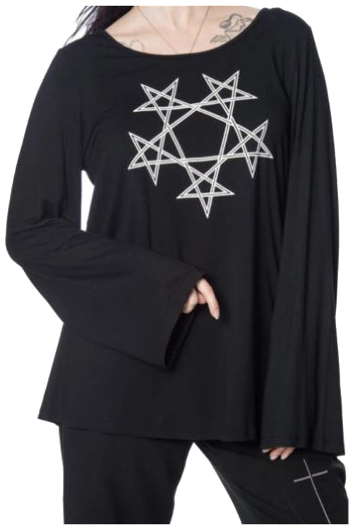 Winter Banned Pentagram Oversized Top 1 Winter Banned Pentagram Oversized Top