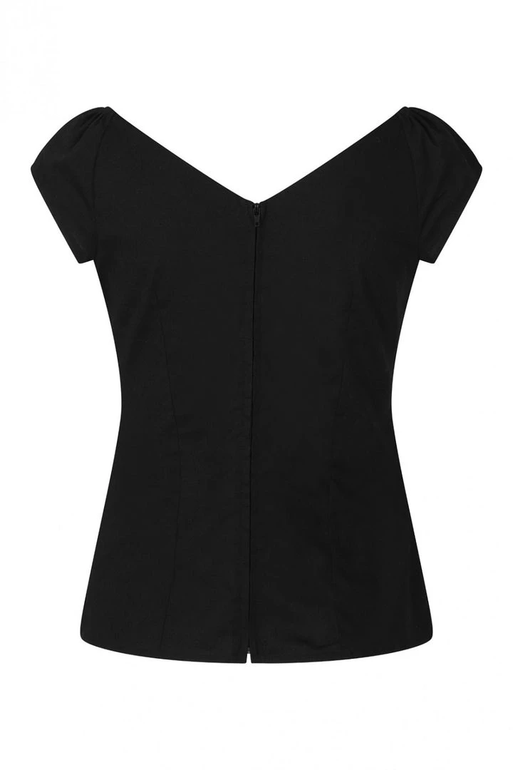 Hell Bunny Petunia Top In Black 10 Hell Bunny Petunia Top In Black