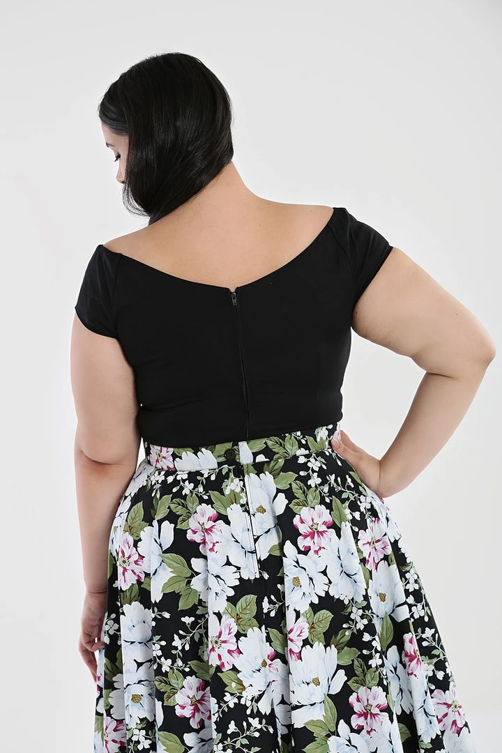 Hell Bunny Petunia Top In Black 4 Hell Bunny Petunia Top In Black