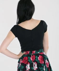 Hell Bunny Petunia Top In Black 17 Hell Bunny Petunia Top In Black