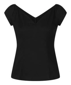 Hell Bunny Petunia Top In Black 21 Hell Bunny Petunia Top In Black