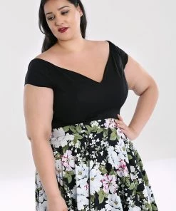 Hell Bunny Petunia Top In Black