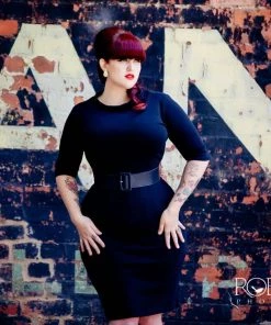 Heart Of Haute Super Spy Dress In Black Soft And Stretchy