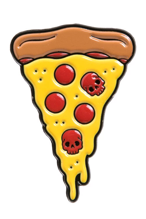 Sourpuss Pizza Enamel Pin 1 Sourpuss Pizza Enamel Pin