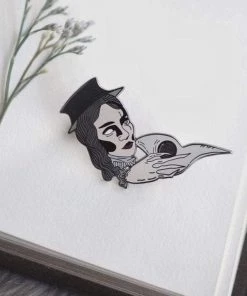 Lively Ghosts Plague Doctor Enamel Pin Accessories