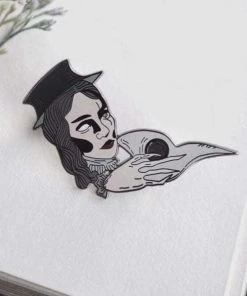 Lively Ghosts Plague Doctor Enamel Pin Accessories