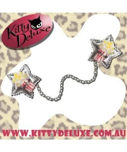 Accessories Kitty Deluxe Cardigan Clips In Polly The Popcorn