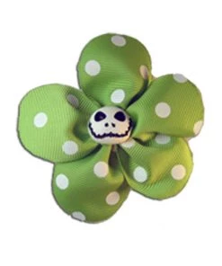 Kitty Deluxe Krazy Daisy In Green With White Polka Dots