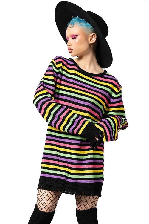 New Arrivals And Restocks Killstar Rainbow Warrior Knit Sweater 1 New Arrivals And Restocks Killstar Rainbow Warrior Knit Sweater