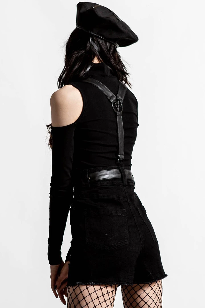 Killstar Rebel Heart Suspender Shorts Winter 7 Killstar Rebel Heart Suspender Shorts Winter