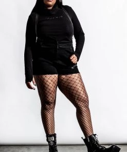 Killstar Rebel Heart Suspender Shorts Winter 10 Killstar Rebel Heart Suspender Shorts Winter