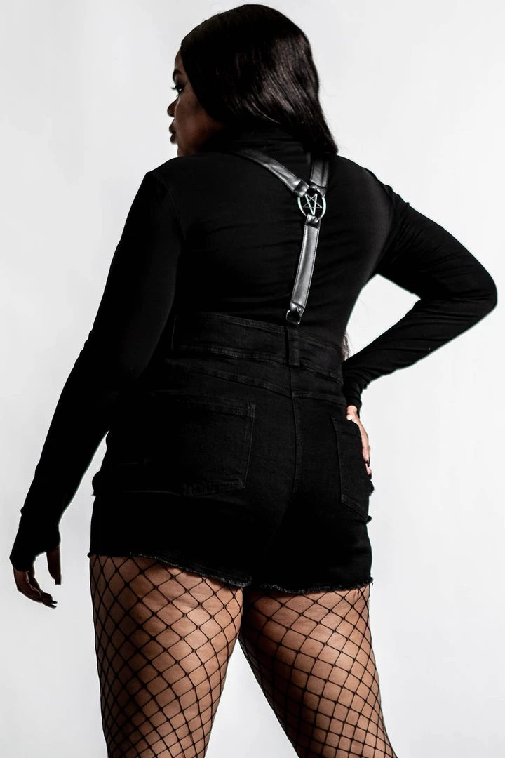 Killstar Rebel Heart Suspender Shorts Winter 4 Killstar Rebel Heart Suspender Shorts Winter