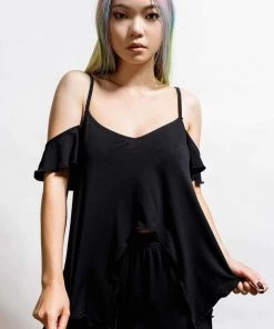 New Arrivals And Restocks Killstar Rest Her Soul PJ Set Pentagram Back