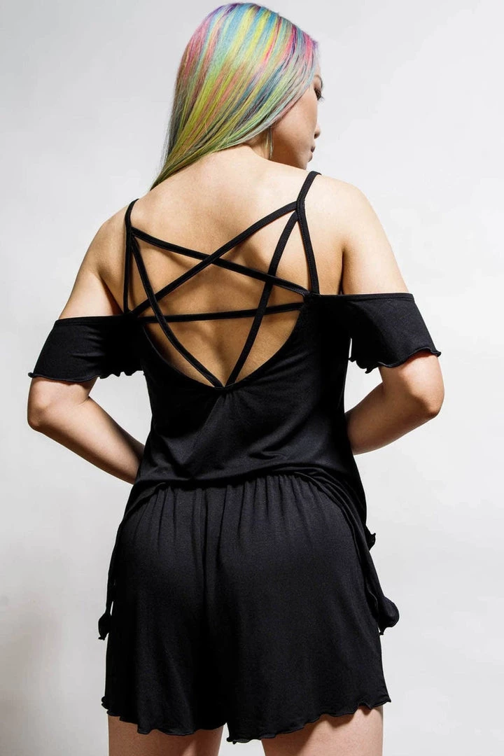 New Arrivals And Restocks Killstar Rest Her Soul PJ Set Pentagram Back 4 New Arrivals And Restocks Killstar Rest Her Soul PJ Set Pentagram Back