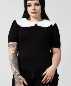 Killstar Ruby Lace Collared Top * SUPER SOFT * 12 Killstar Ruby Lace Collared Top * SUPER SOFT *