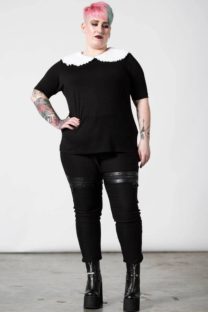 Killstar Ruby Lace Collared Top * SUPER SOFT * 6 Killstar Ruby Lace Collared Top * SUPER SOFT *