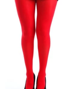 Pamela Mann Hosiery Curvy Super-Stretch 50 Denier Tights In Red Winter