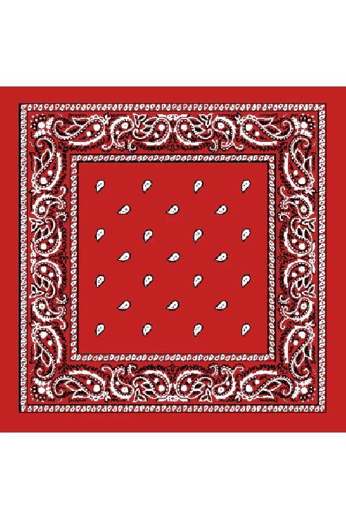 Accessories Kitty Deluxe Cotton Bandana In Red Paisley 1 Accessories Kitty Deluxe Cotton Bandana In Red Paisley