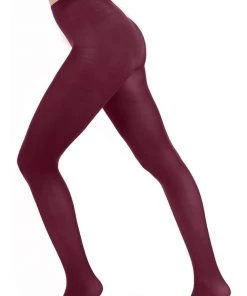 Pamela Mann Hosiery 50 Denier Opaque Pantyhose In Damson Winter