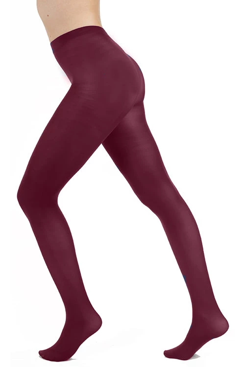 Pamela Mann Hosiery 50 Denier Opaque Pantyhose In Damson Winter 1 Pamela Mann Hosiery 50 Denier Opaque Pantyhose In Damson Winter