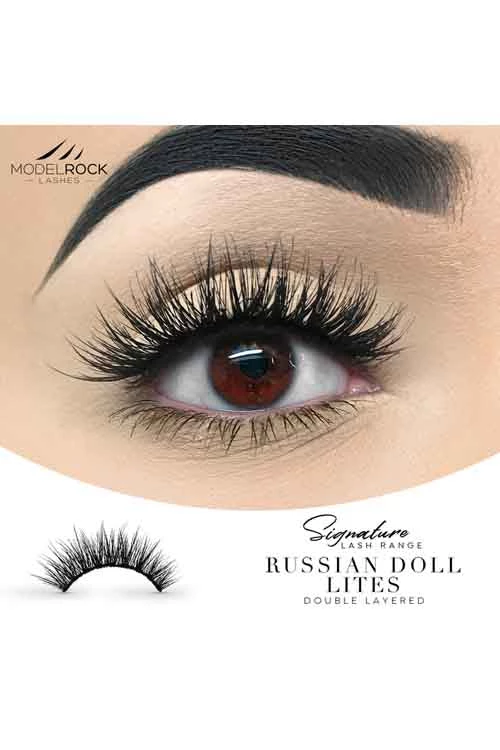 Model Rock Cosmetics Model Rock Double Layered Lashes In Russian Doll Lites Party Time 2 Model Rock Cosmetics Model Rock Double Layered Lashes In Russian Doll Lites Party Time