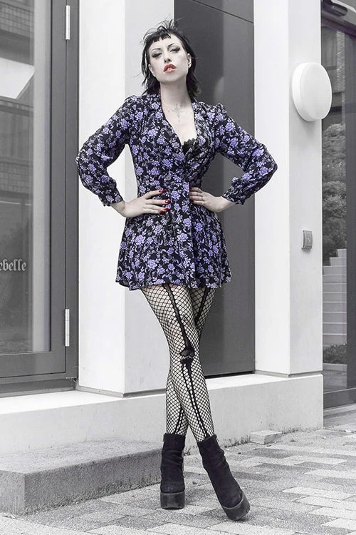 Pamela Mann Hosiery Fishnet Skeleton Bones Tights In Black 1 Pamela Mann Hosiery Fishnet Skeleton Bones Tights In Black