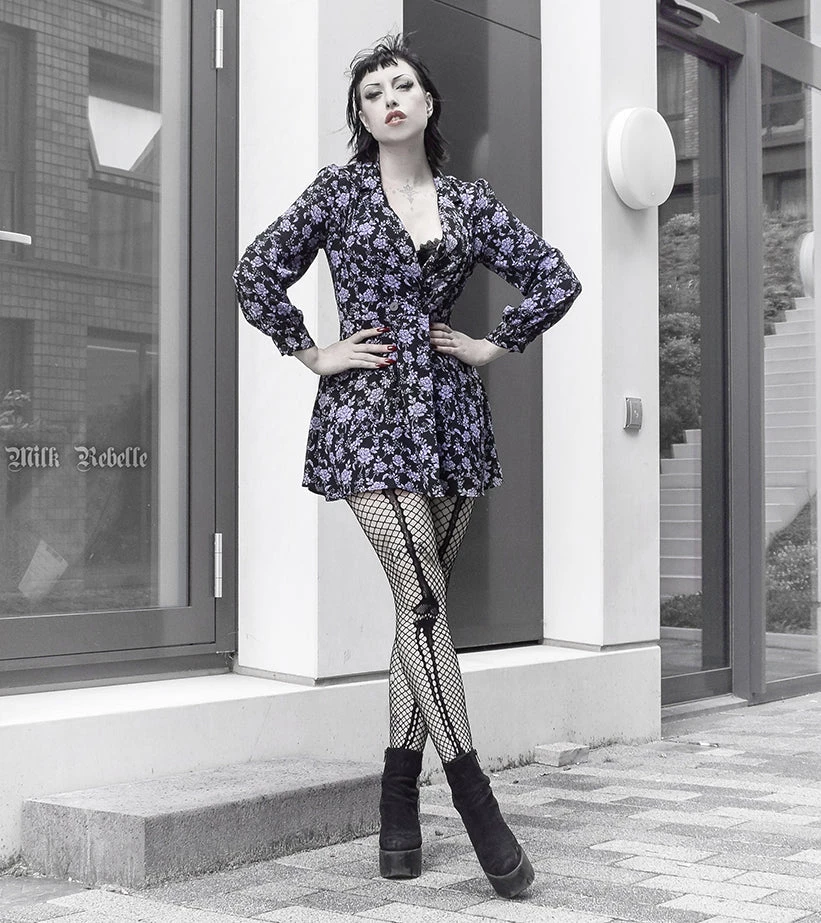 Pamela Mann Hosiery Fishnet Skeleton Bones Tights In Black 4 Pamela Mann Hosiery Fishnet Skeleton Bones Tights In Black