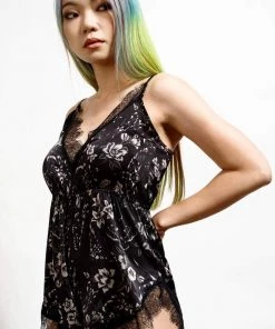 Clothing Killstar Spellbound Teddy With Lace Trims Sexy