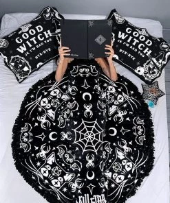 Killstar Spoopy Round Blanket 5 Killstar Spoopy Round Blanket