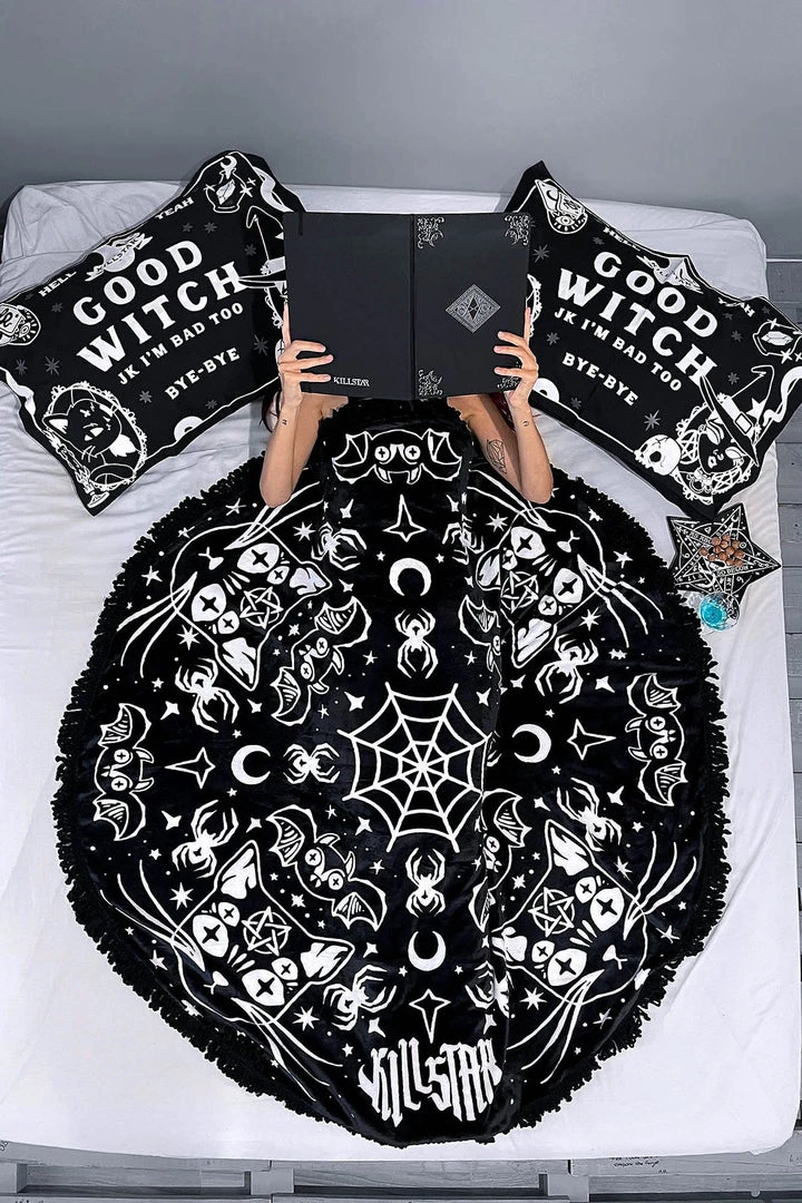 Killstar Spoopy Round Blanket 3 Killstar Spoopy Round Blanket