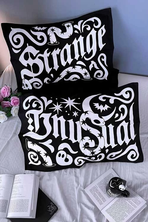 Killstar Strange & Unusual Pillowcase Set GLOW IN THE DARK! New Arrivals And Restocks 1 Killstar Strange & Unusual Pillowcase Set GLOW IN THE DARK! New Arrivals And Restocks